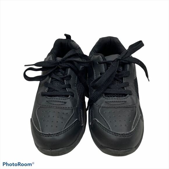 Toms Boy Black Lace Up Sneakers Size‎ 5 Wide - Picture 1 of 7